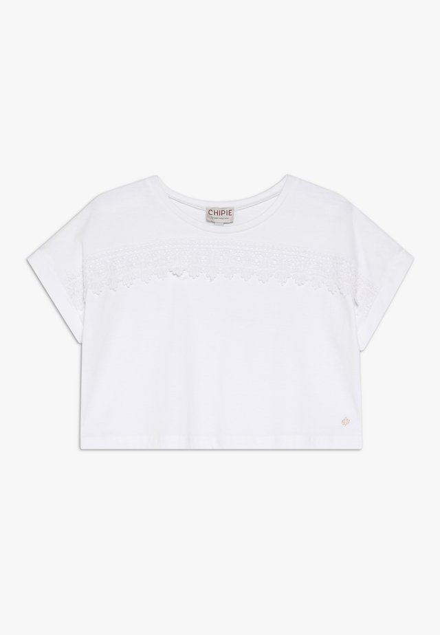 T-shirt print - blanc