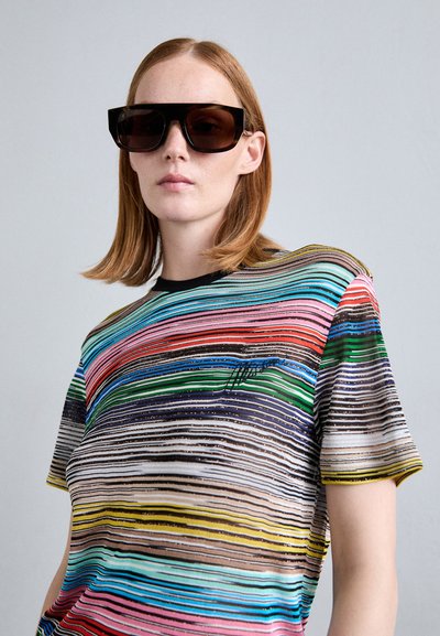 Missoni SHORT SLEEVE - Μπλουζάκι με στάμπα - multicolor/pink/red/blue