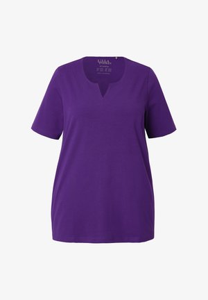 Ulla Popken A-LINIE HALBARM - T-Shirt print - deep violet