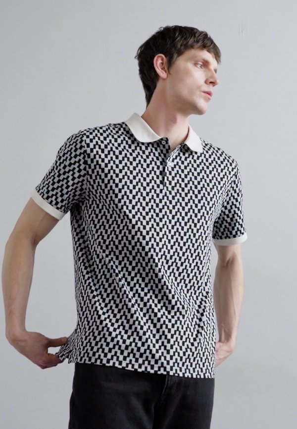 DEVON  - Polo shirt - bridge stack moonbeam3