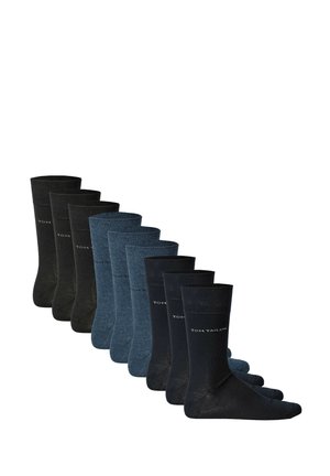 9ER PACK  BASIC EINFARBIG - Socks - schwarz blau navy