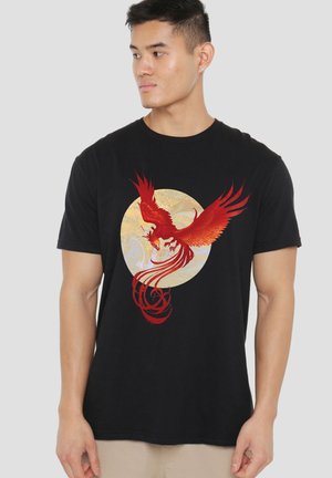 Harry Potter, HARRY POTTER FAWKES PHOENIX RISING WITH THE MOON - Print T-shirt - black