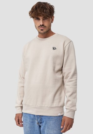CREW NECK FLIEGE - Sweatshirt - beige
