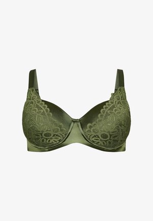 Devoted By Zizzi, GEPOLSTERTER BÜGEL-BH MIT SPITZE - Soutien-gorge à armatures - grün