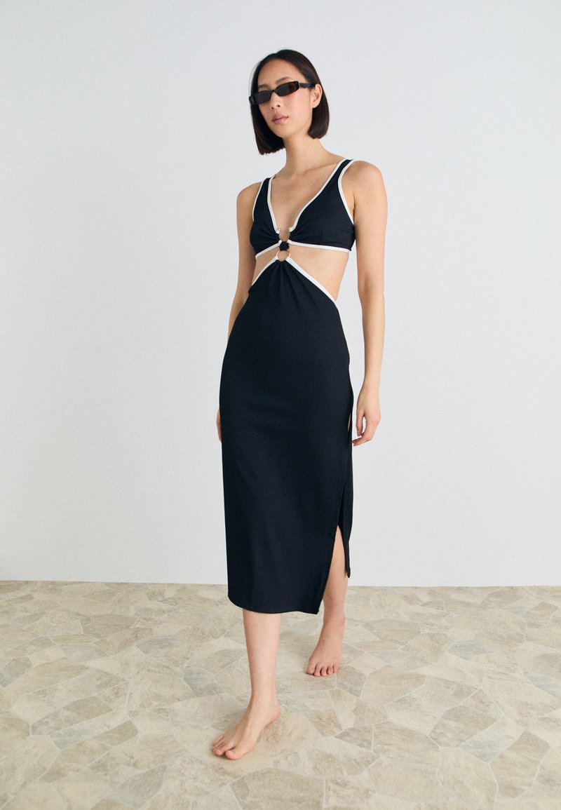 Seafolly BEACH BOUND MIDI DRESS - Maxi dress - black - Zalando.ie