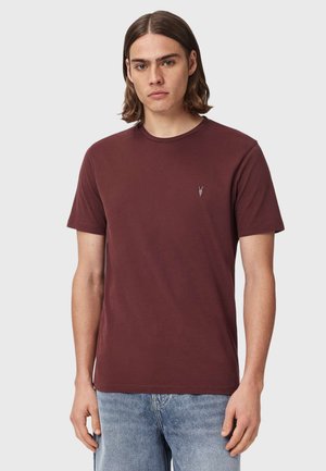 AllSaints, BRACE SS CREW - T-shirt basic - burnt red