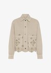 KAMIMI BRODERIE ANGLAISE JACKET - Veste en jean - feather gray