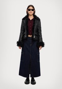 REMAIN JACKET - Leren jas - black