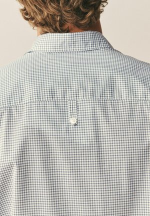 Next, Shirt - white grey mini check