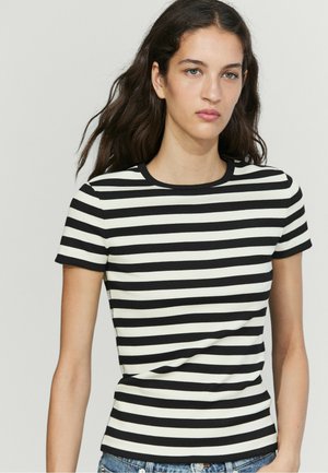 Massimo Dutti, T-Shirt print - black