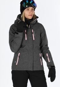 Swedemount CERVINIA - Snowboardjacka - charcoal melange lt pink