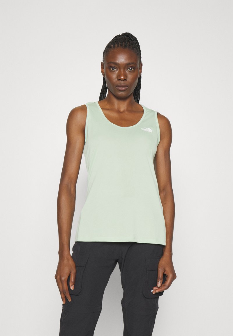 Misty Sage Women's Cropped Crewneck Sweatshirt-Techno Scuba Knit