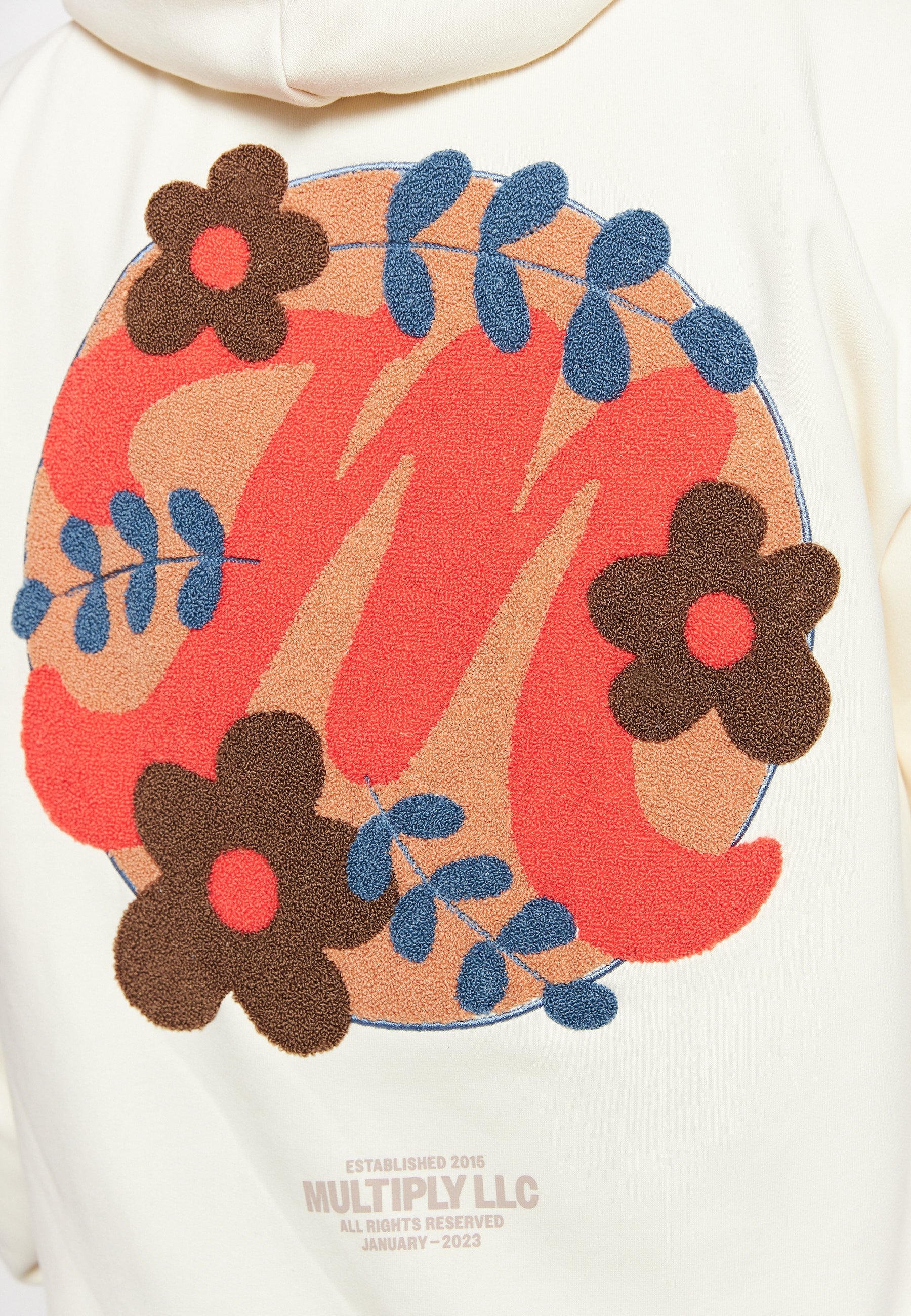 Floral college sweatshirt