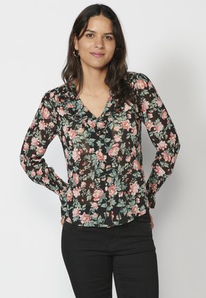 LONG SLEEVE BLOSSOMS - Blůza - multicolor