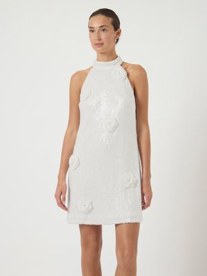 YASROSE HALTERNECK MINI DRESS  - Robe de soirée - star white