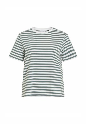 VILA, Round neck - Trükipildiga T-särk - balsam green