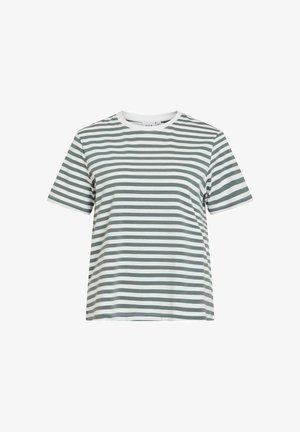 VILA, Round neck - Trükipildiga T-särk - balsam green