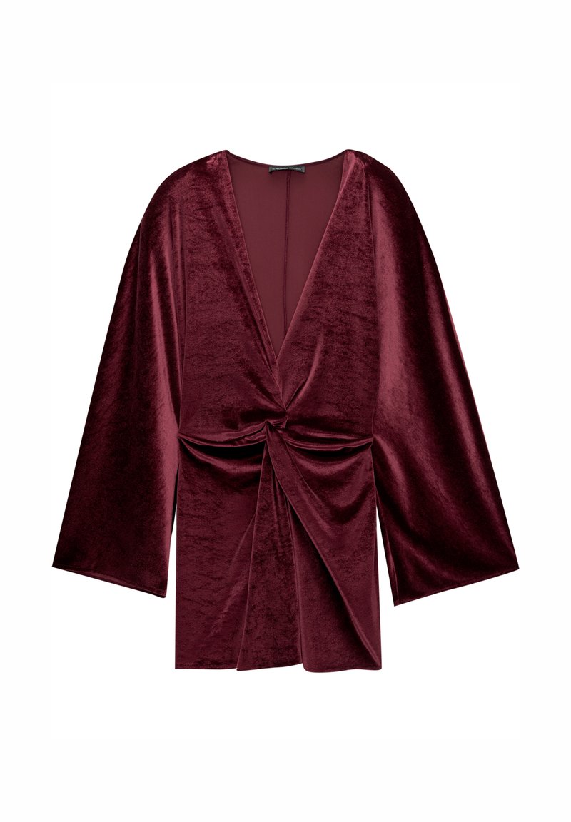 PULL&BEAR Jurk bordeauxrood