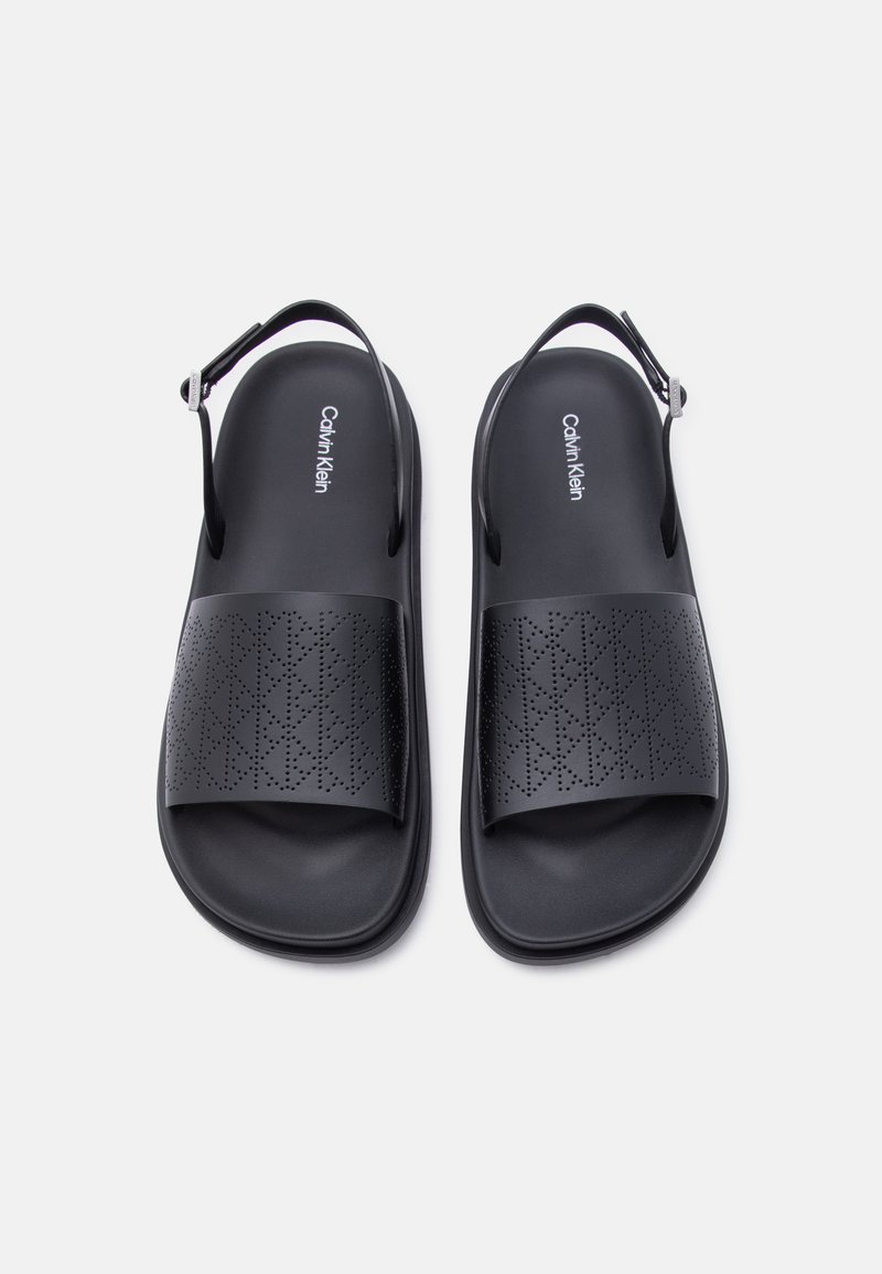 CK BLACK PERFORATED SANDALS Calvin Klein Espar Sandal - Free Shipping | DSW main image 2