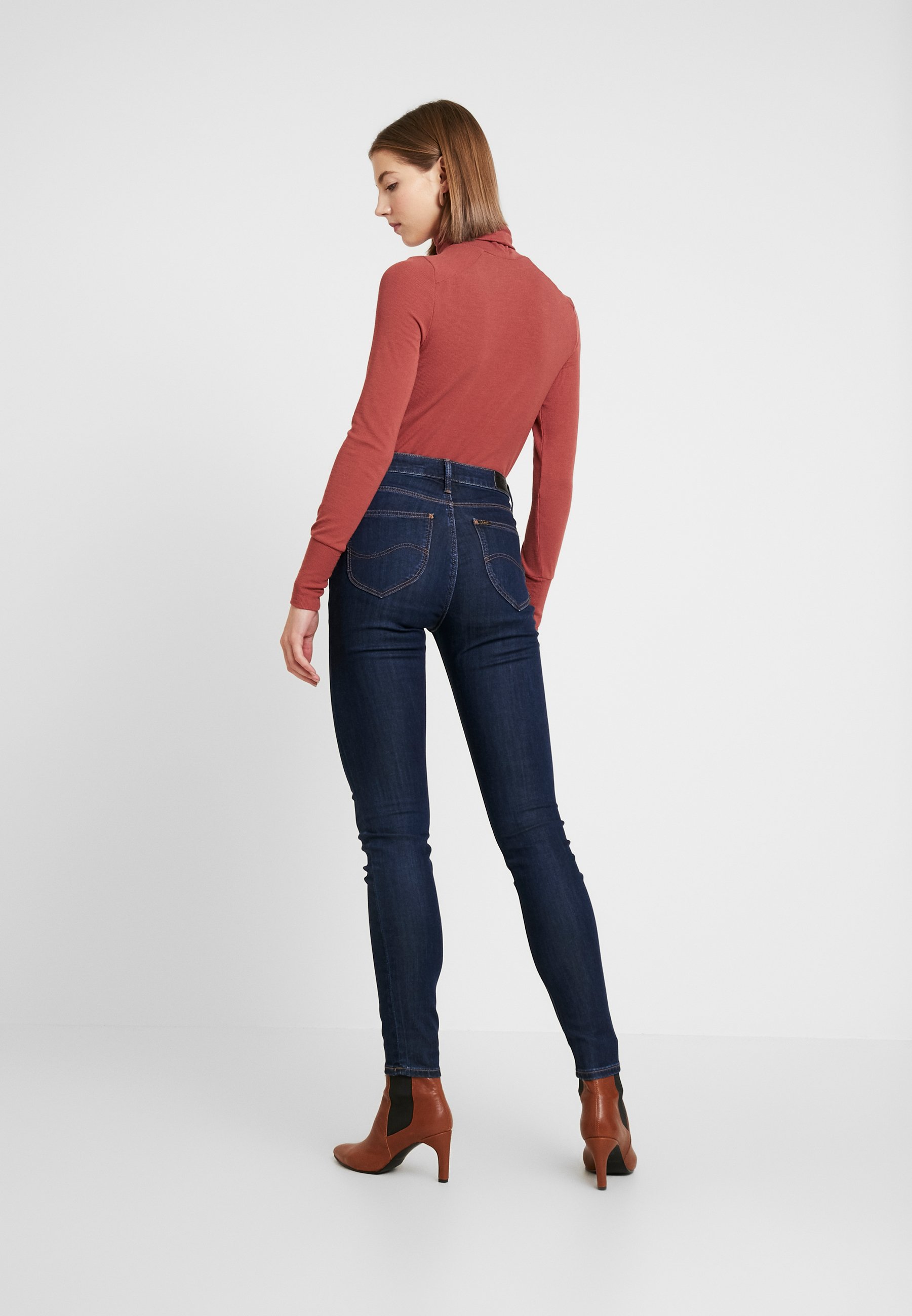 Lee SCARLETT HIGH Jeans Skinny Fit tonal stonewash Jeansjakker for Kvinner: Kjøp opp til −70% | Stylight