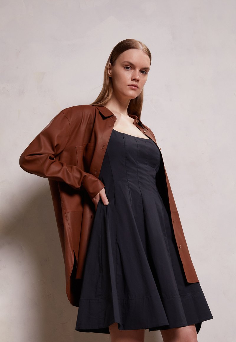 STAUD - MINI WELLS DRESS - Freizeitkleid - black, Vergrößern