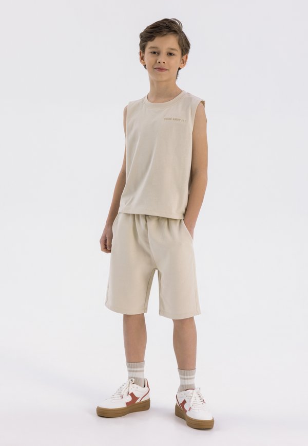 2 PCS SUMMER SET - Jogginghose - stone