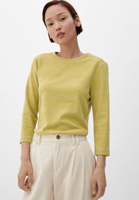 s.Oliver - STRUKTUR - Long sleeved top - gelb Thumbnail Image 1