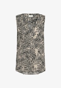 Unselected, feather gray leaf print
