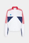 TIRO CUT 3-STRIPES TRACK - Jaka ar rāvējslēdzēju - white/better scarlet