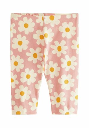 Tamprės – kelnės - pink stampy flower