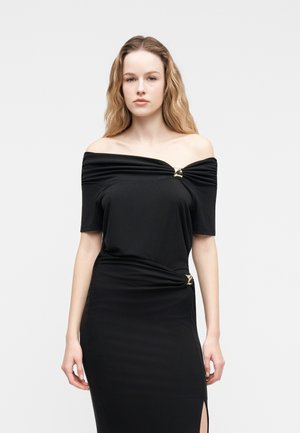 OFF SHOULDER - T-Shirt print - jet black