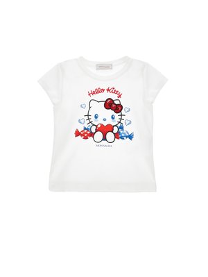 Print T-shirt - bianco