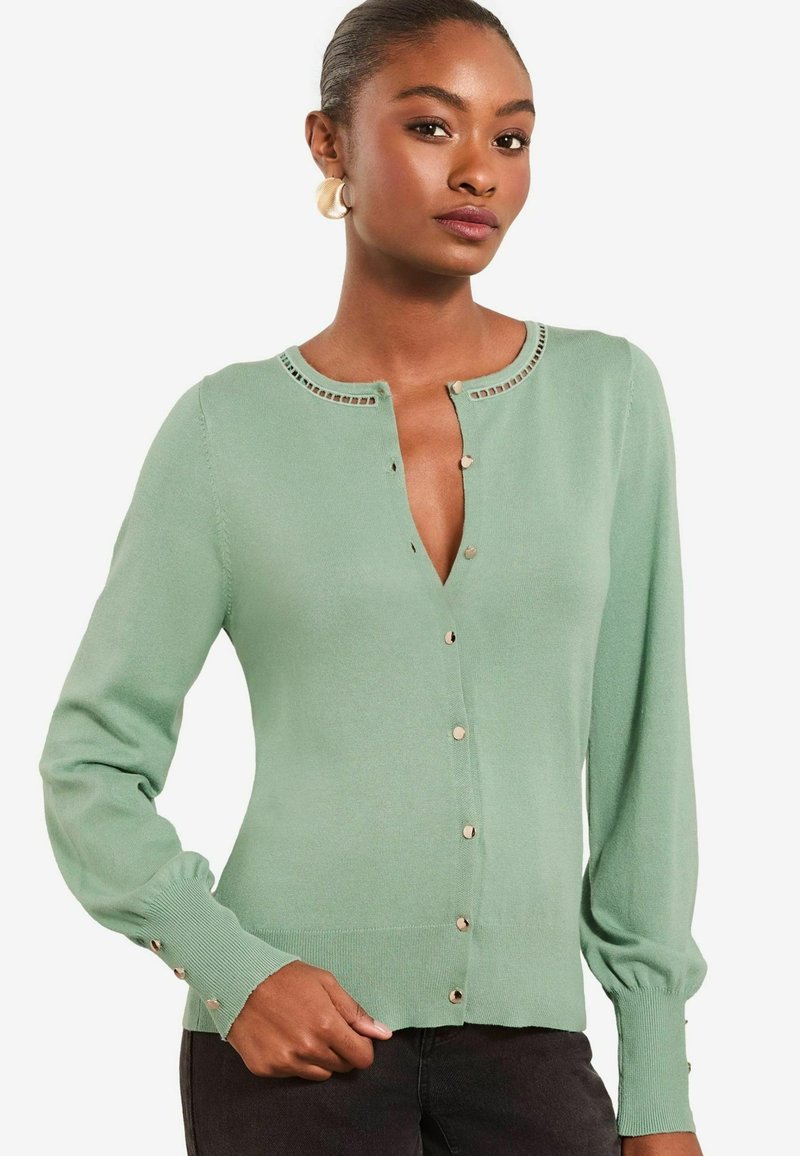 Lipsy CREW NECK REGULAR FIT - Kardiganas - green