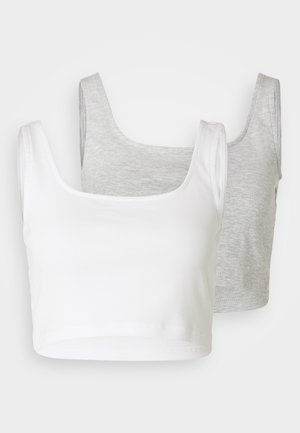 Even&Odd 2 PACK - Felső - white/light grey