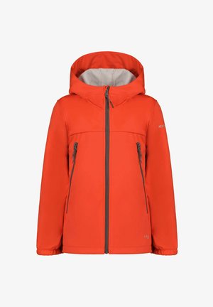 Giacca softshell - korallenrot