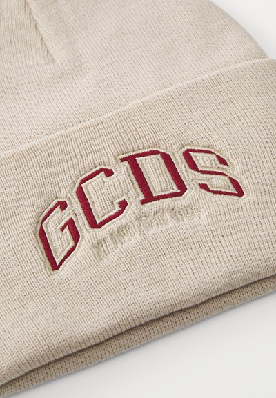 GCDS UNISEX - Pletena kapa - offwhite