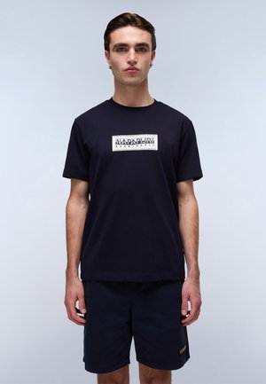 BOX - Print T-shirt - blu marine