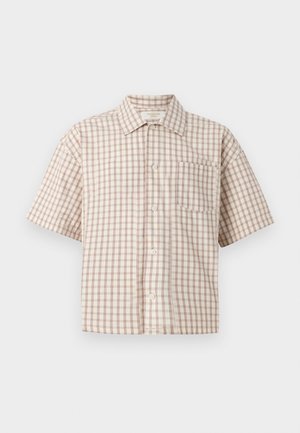 Jack & Jones, JORAUSTIN CLEAN CHECK SHIRT SS - Skjorte - antique white