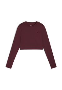 CROPPED - Camiseta de manga larga - ruby shimmer