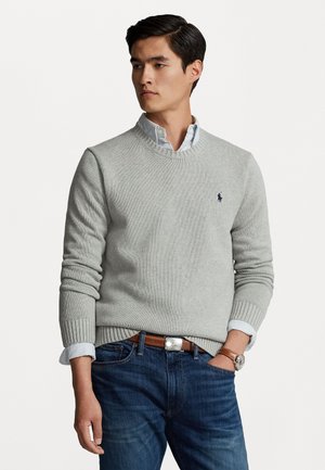 COTTON CREWNECK SWEATER - Trui - andover heather