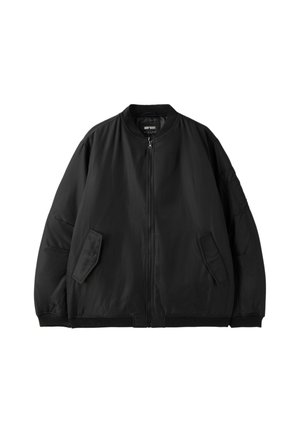 Stradivarius, OVERSIZE BOMBER JACKET - Blouson Bomber - black