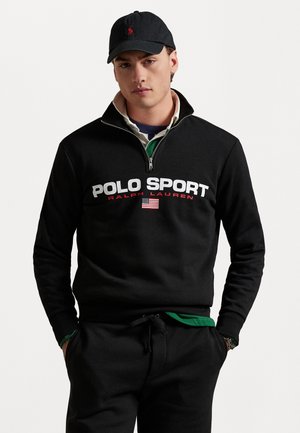 POLO SPORT FLEECE SWEATSHIRT  - Felpa - black/white