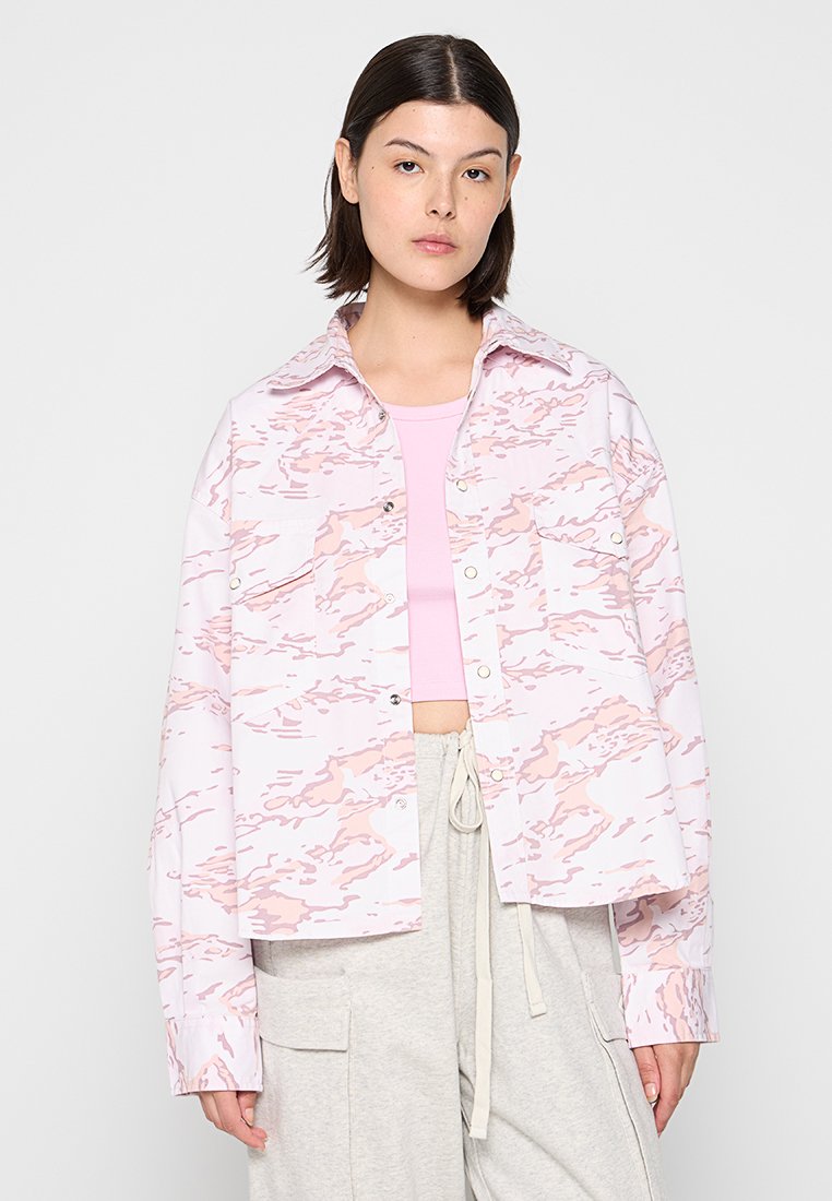 Replay Overhemdblouse donkerroze