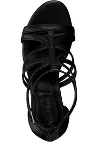 s.Oliver Sandalen met hoge hak - black