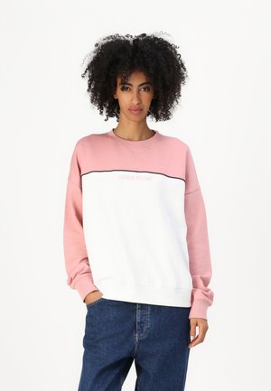 OVER BLOCK - Sweater - slight pink/white