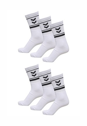 6-ER PAAR SET - Socken - weiß schwarz