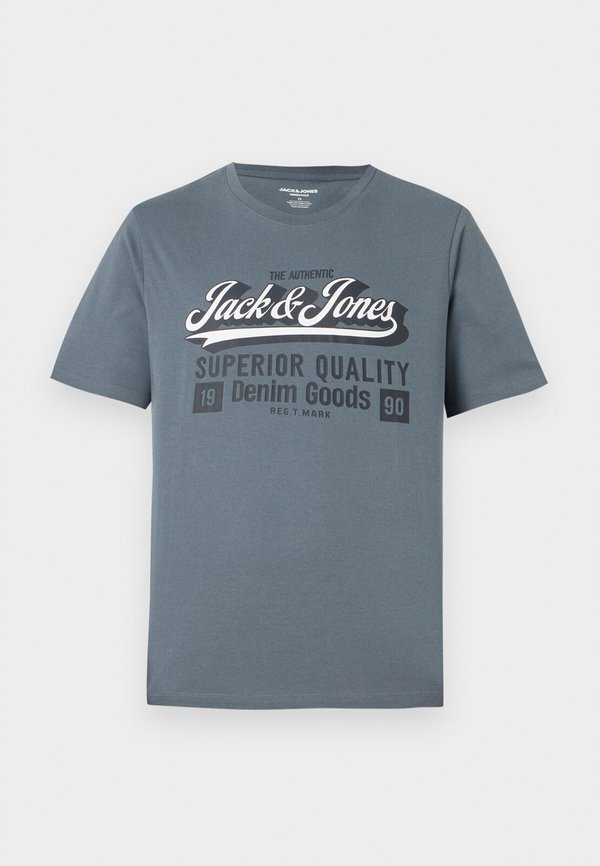 JJELOGO TEE O NECK - Print T-shirt - stormy weather3