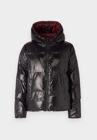 REVERSIBLE HOODED JACKET - Zimska jakna - dark brandy/black