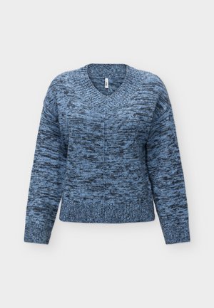 ONLY, ONLALIVIA V NECK  - Pullover - ashleigh blue/black