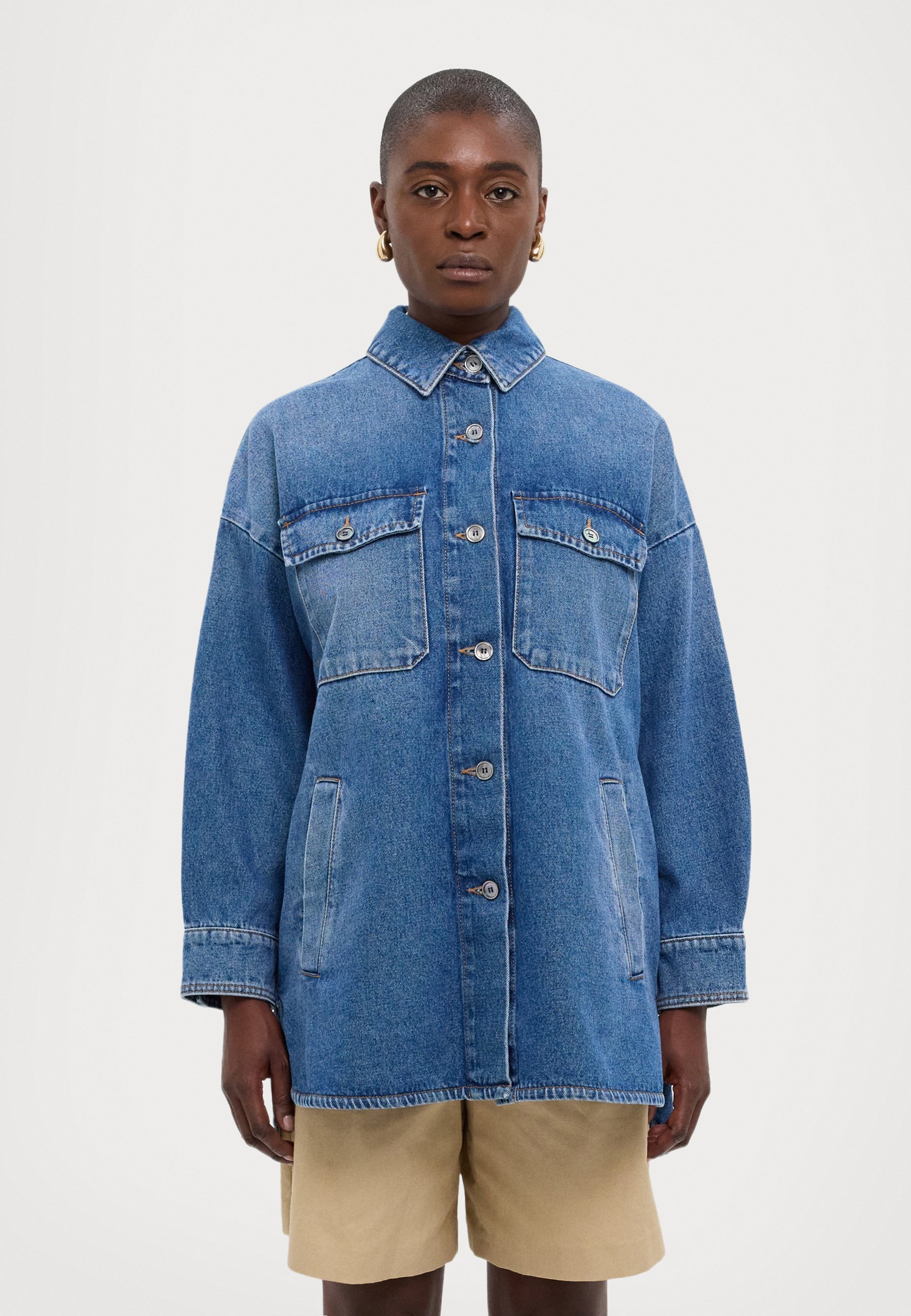 WEEKEND MaxMara TARTUFO - Giacca di jeans - blu/blu denim